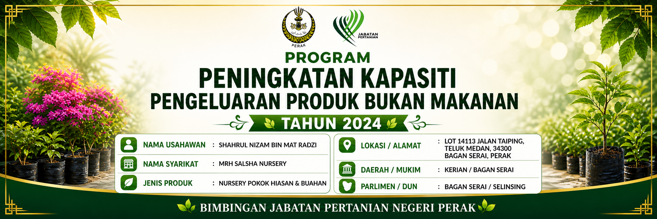 Program Peningkatan Kapasiti Pengeluaran Produk Bukan Makanan Tahun 2024